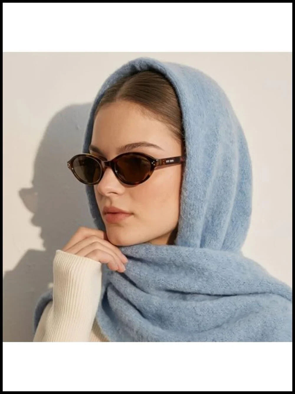 Vintage Oval Cat Eye Sunglasses, Y2K Retro Narrow Sunwear, UV400 Polarized